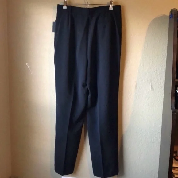 New Liz Claiborne Kylie Black Straight Leg Dress Pants Trousers Women’s Size 14 - Picture 5 of 13